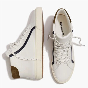 MADEWELL Sidewalk High-Top Sneakers in Colorblock Leather
